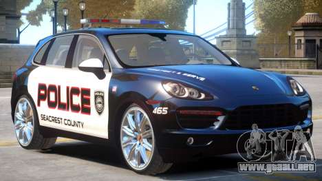 Porsche Cayenne Police para GTA 4