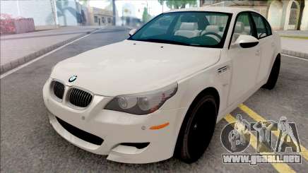 BMW M5 E60 2009 White para GTA San Andreas
