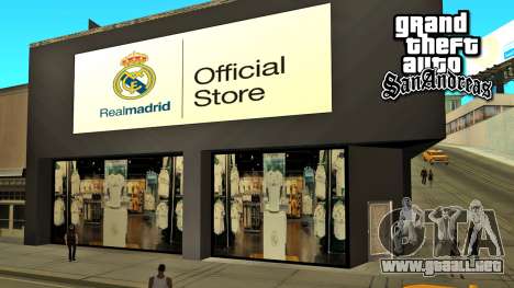 El Real Madrid Tienda para GTA San Andreas