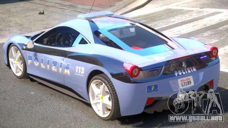 Ferrari 458 Police para GTA 4