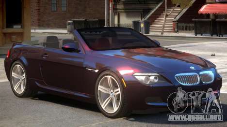 BMW M6 Cabrio para GTA 4