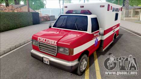 HD Decal for Ambulance para GTA San Andreas