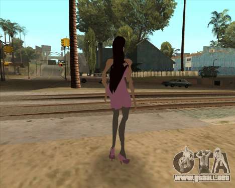 Scary woman in pink dress para GTA San Andreas