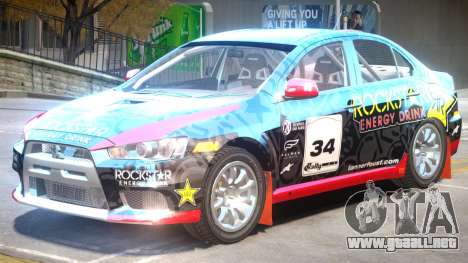 Mitsubisi Lancer Evo X Rally para GTA 4