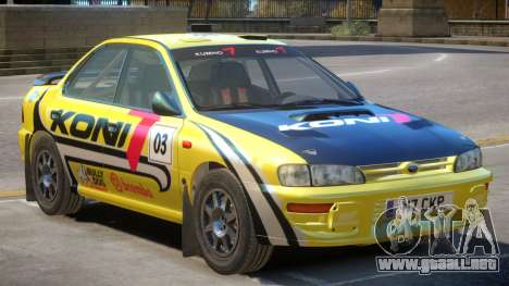 Subaru Impreza Rally Edition V1 PJ1 para GTA 4