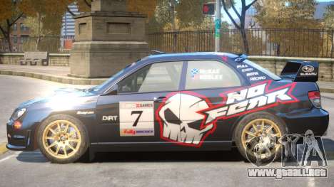 Subaru Impreza WRX V1 PJ2 para GTA 4