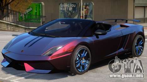 Gallardo Spyder Performante para GTA 4