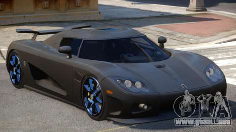 Koenigsegg CCXR Carbon para GTA 4