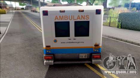 Ambulance Malaysia APM para GTA San Andreas