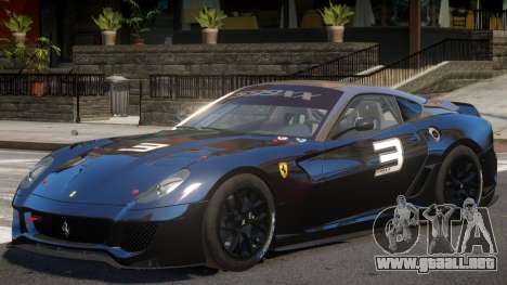 Ferrari 599XX V1 PJ para GTA 4