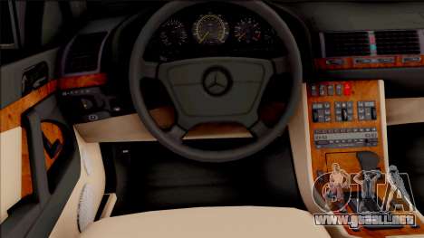 Mercedes-Benz S600L W140 Yandex Taxi White para GTA San Andreas
