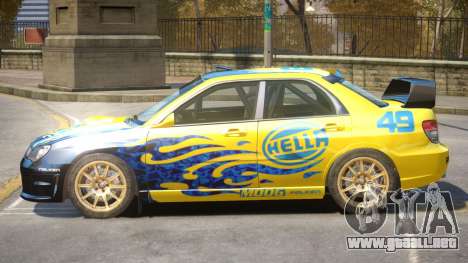 Subaru Impreza WRX V1 PJ4 para GTA 4