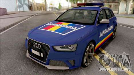 Audi RS4 Jandarmeria Romana para GTA San Andreas