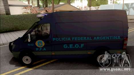 Mercedes-Benz Sprinter Policia Federal Argentina para GTA San Andreas