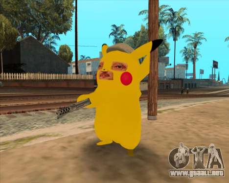 Michael Círculo en la forma de un Pikachu para GTA San Andreas