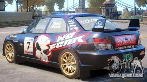 Subaru Impreza WRX V1 PJ2 para GTA 4