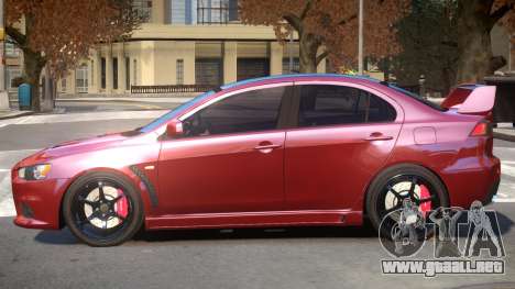 Mitsubishi Lancer X V1.1 para GTA 4