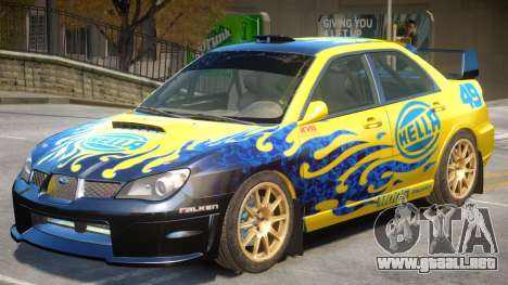 Subaru Impreza WRX V1 PJ4 para GTA 4