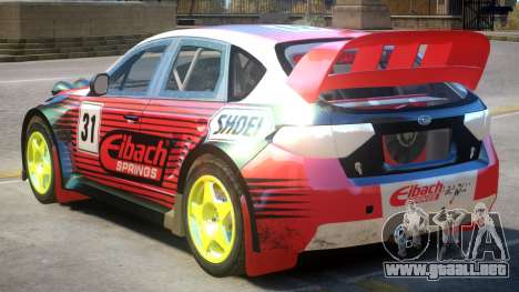 Subaru Impreza Drift V1 PJ5 para GTA 4