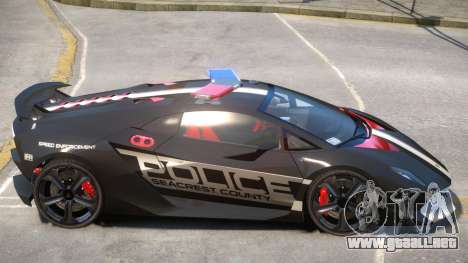 Lamborghini Sesto Police V1.3 para GTA 4