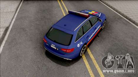 Audi RS4 Jandarmeria Romana para GTA San Andreas