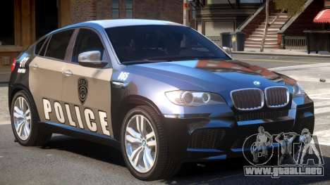 BMW X6 Police para GTA 4