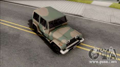 Mesa Jeep Vesao Exercito Brasileiro para GTA San Andreas