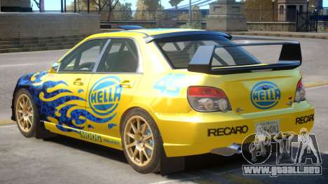 Subaru Impreza WRX V1 PJ4 para GTA 4