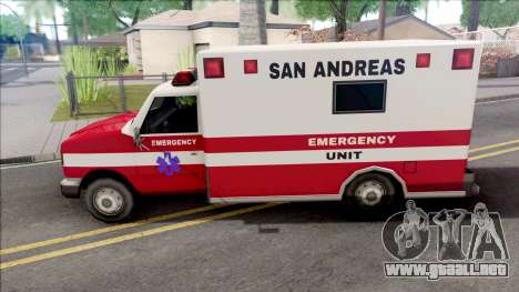 HD Decal for Ambulance para GTA San Andreas