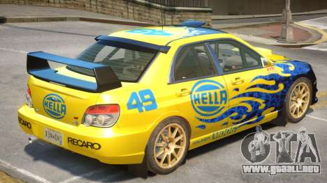 Subaru Impreza WRX V1 PJ4 para GTA 4