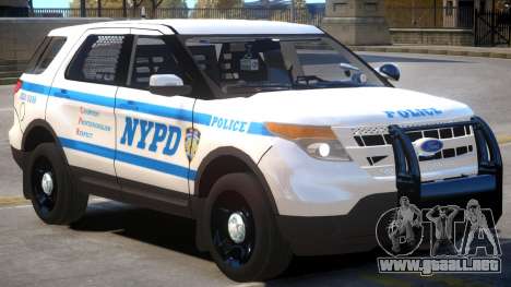 Ford Explorer V1 Police para GTA 4