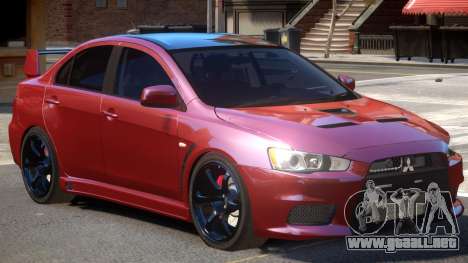 Mitsubishi Lancer X V1.1 para GTA 4