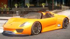 Porsche 918 Roadster para GTA 4