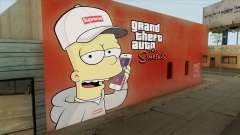 Bart Simpson Mural (GTA The Simpsons) para GTA San Andreas