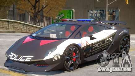 Lamborghini Sesto Police V1.1 para GTA 4
