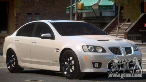 Pontiac G8 GXP V1 para GTA 4