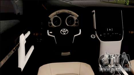 Toyota Land Cruiser GXR 200 2019 para GTA San Andreas
