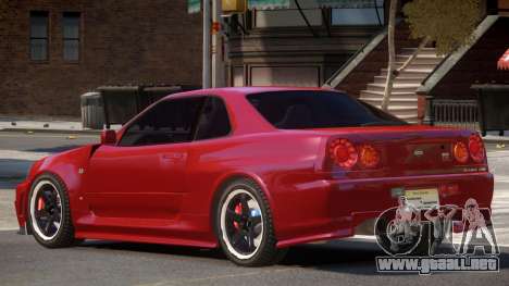 Nissan Skyline GT-R34 ST para GTA 4