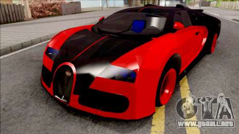 Bugatti Veyron Red para GTA San Andreas