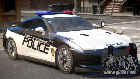 Nissan GTR Police para GTA 4