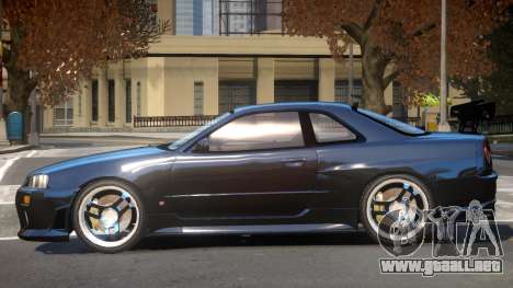 Nissan Skyline GT-R R34 V1.0 para GTA 4