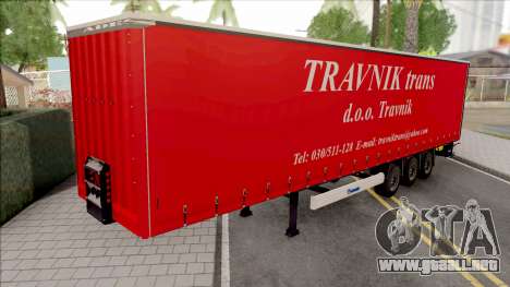 Travnik Trans Trailer para GTA San Andreas