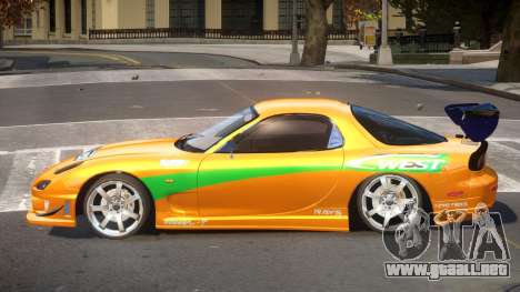 Mazda RX-7 Custom V1.0 PJ para GTA 4