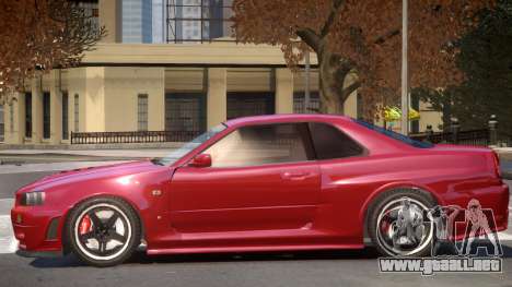 Nissan Skyline GT-R34 ST para GTA 4