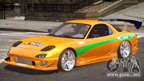 Mazda RX-7 Custom V1.0 PJ para GTA 4