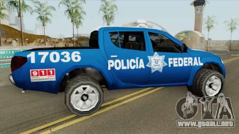 Mitsubishi L200 (De La Policia Federal Mexicana) para GTA San Andreas