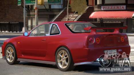 Nissan Skyline GT-R34 V1.1 para GTA 4