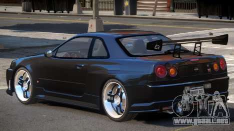 Nissan Skyline GT-R R34 V1.0 para GTA 4