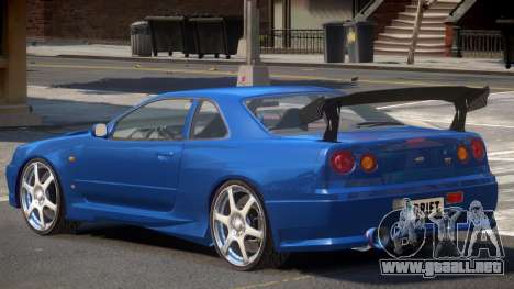 Skyline GT-R34 V1 para GTA 4