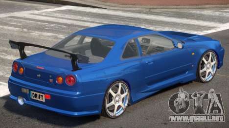 Skyline GT-R34 V1 para GTA 4